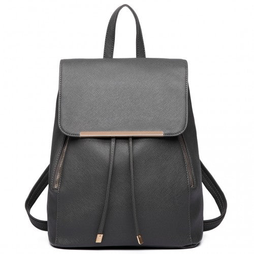Miss Lulu Kunstleder Stilvolle Mode Rucksack