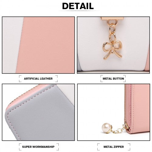 Miss Lulu Damen Leder Aussehen Geldbörse