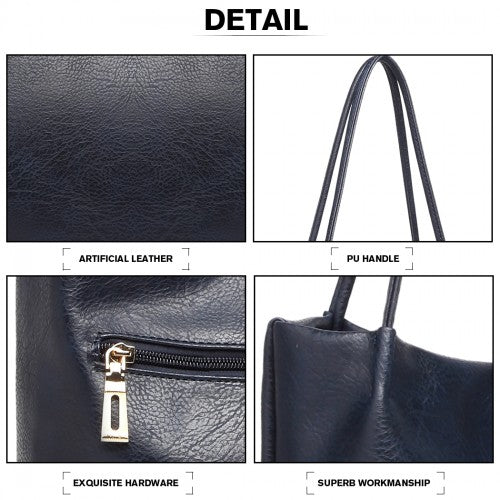 LB1951-MISS LULU GROSSE EIMERTASCHE MARINE