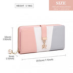 Miss Lulu Damen Leder Aussehen Geldbörse