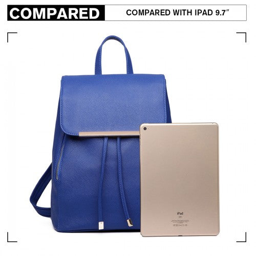 Miss Lulu Kunstleder Stilvolle Mode Rucksack