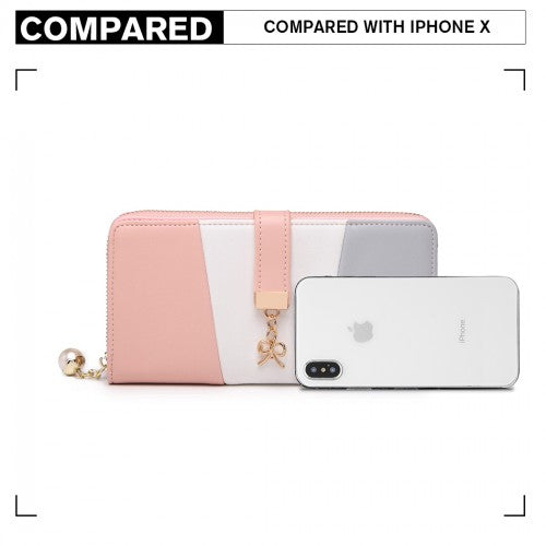 Miss Lulu Damen Leder Aussehen Geldbörse