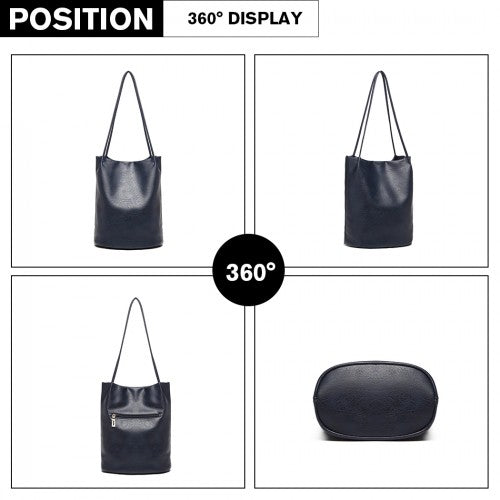 LB1951-MISS LULU GROSSE EIMERTASCHE MARINE