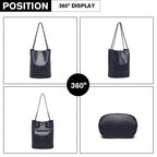 LB1951-MISS LULU GROSSE EIMERTASCHE MARINE