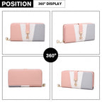 Miss Lulu Damen Leder Aussehen Geldbörse