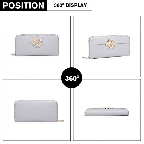 Miss Lulu Damen Leder Look Geldbörse