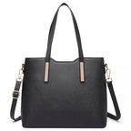 Miss Lulu Dreiteilige Tote-Umhängetasche und Clutch