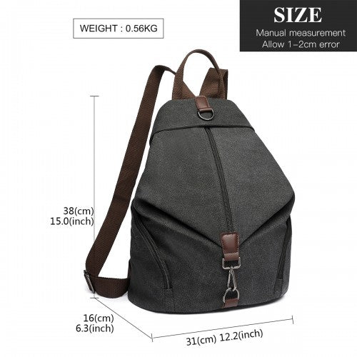 Kono Mode Anti-Theft Canvas Rucksack