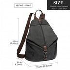 Kono Mode Anti-Theft Canvas Rucksack
