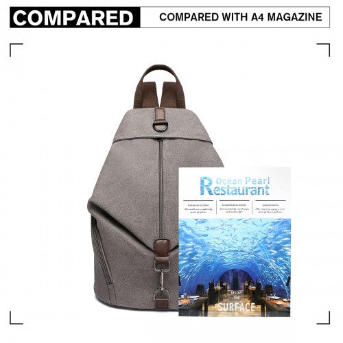 Kono Mode Anti-Theft Canvas Rucksack