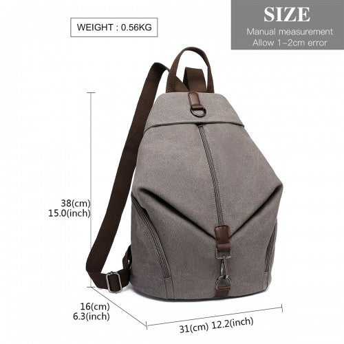 Kono Mode Anti-Theft Canvas Rucksack