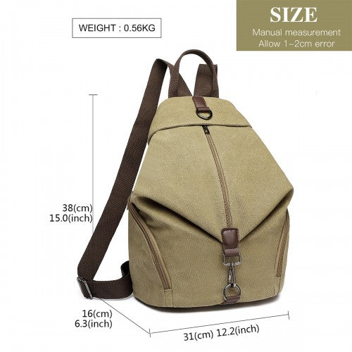 Kono Mode Anti-Theft Canvas Rucksack