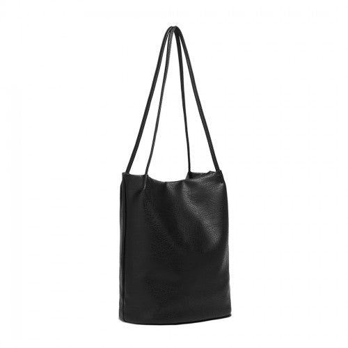 LB1951-MISS LULU GROSSE EIMERTASCHE SCHWARZ