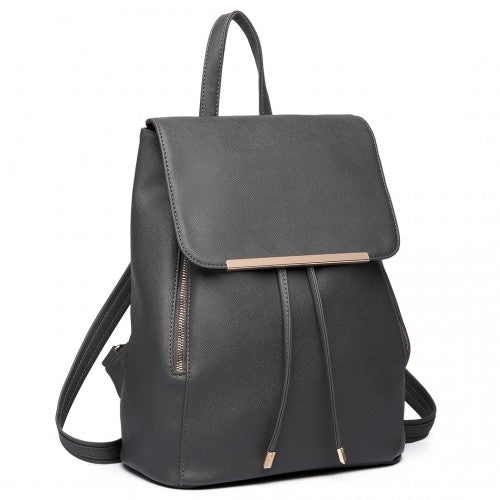 Miss Lulu Kunstleder Stilvolle Mode Rucksack