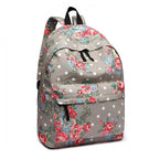 Miss Lulu Großer Rucksack Blumen-Tupfen