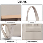 Miss Lulu Kunstleder Stilvolle Mode Rucksack