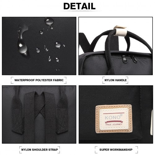 Kono Groß Polyester Laptop Rucksack