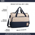 Miss Lulu 5-teiliges Polyester Set für Mutterschaft und Baby Wickeltasche Punkt-Serie