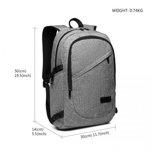 Kono Business Laptop Rucksack mit USB-Ladeanschluss