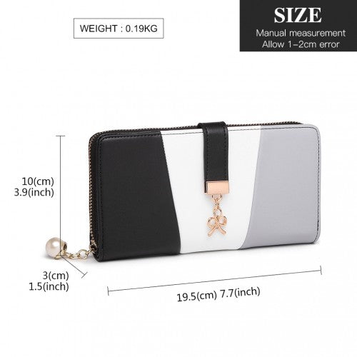 Miss Lulu Damen Leder Aussehen Geldbörse