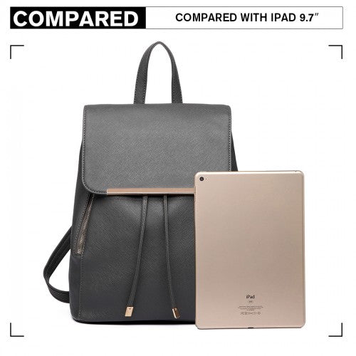 Miss Lulu Kunstleder Stilvolle Mode Rucksack