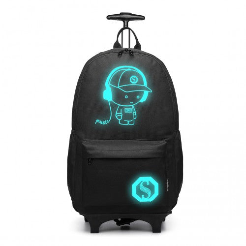 Kono Multifunktionaler Glow-in-the-Dark Trolley-Rucksack
