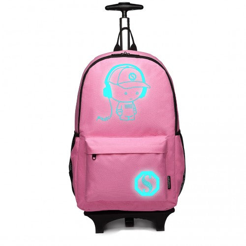 Kono Multifunktionaler Glow-in-the-Dark Trolley-Rucksack
