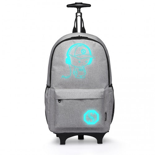 Kono Multifunktionaler Glow-in-the-Dark Trolley-Rucksack