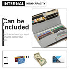 LP6882-MISS LULU PEBBLED LEDER-LOOK M METALL LOGO LANGES GELB GRAU