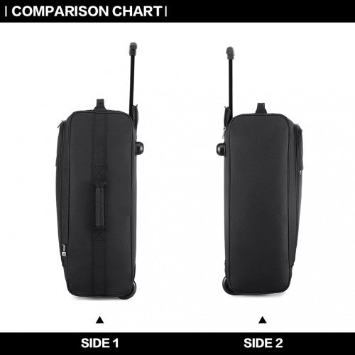 Kono KABINENGRÖSSE SOFT SHELL HAND GEPÄCKGRAU