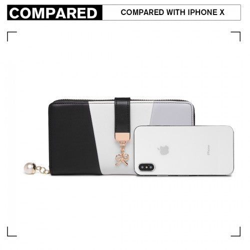 Miss Lulu Damen Leder Aussehen Geldbörse