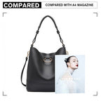 Miss Lulu 2-teiliges Bucket Tote Bag Set Schwarz