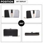 Miss Lulu Damen Leder Aussehen Geldbörse