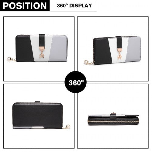 Miss Lulu Damen Leder Aussehen Geldbörse