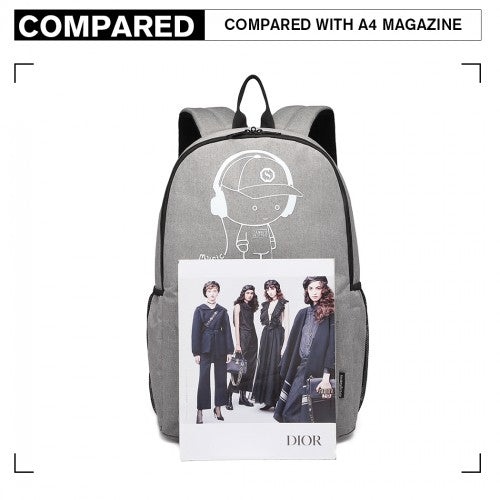 Kono Multifunktionaler Glow-in-the-Dark Trolley-Rucksack