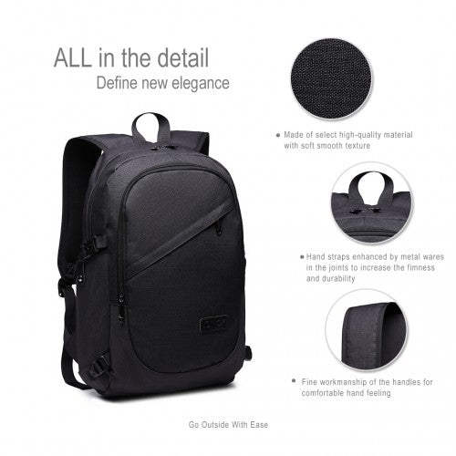 Kono Business Laptop Rucksack mit USB-Ladeanschluss
