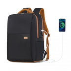 Kono Wasserfester Laptop-Rucksack mit USB-Ladefunktion Geschäftsreisetasche für Pendler inklusive passender Tasche 2-teiliges Set