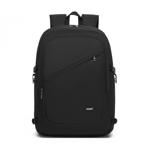 Kono Moderner urbaner Laptop-Rucksack – Schul- & Pendelrucksack mit USB- & Type-C-Anschluss