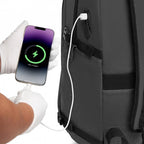 Kono Moderner urbaner Laptop-Rucksack – Schul- & Pendelrucksack mit USB- & Type-C-Anschluss