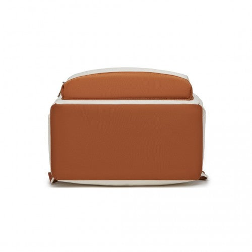 Kono Klassischer Freizeitrucksack mit Laptopfach und gepolsterten Trägerriemen für tägliche Pendelwege