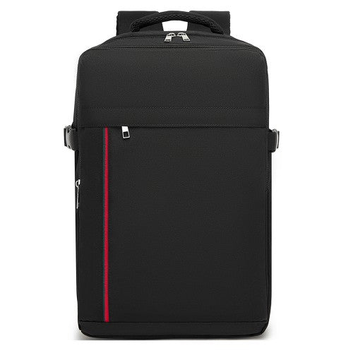 Kono 20L Kabinenrucksack mit roter Verzierung für 15,6" Laptop – wasserabweisender Reisetagesack mit Gepäckgurte