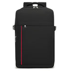 Kono 20L Kabinenrucksack mit roter Verzierung für 15,6" Laptop – wasserabweisender Reisetagesack mit Gepäckgurte