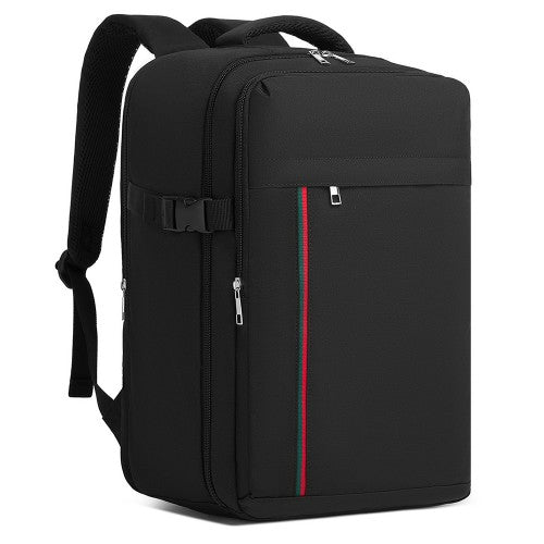 Kono 20L Kabinenrucksack mit roter Verzierung für 15,6" Laptop – wasserabweisender Reisetagesack mit Gepäckgurte