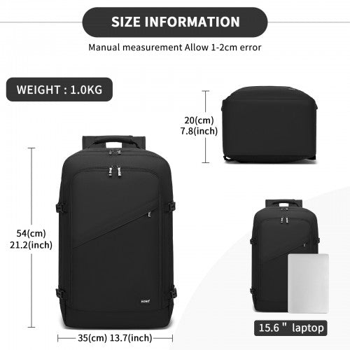 Kono Multifunktionaler großer Geschäftsrucksack – Passt für 15,6-Zoll-Laptop, ideal für Arbeit, Reisen & tägliche Pendelwege