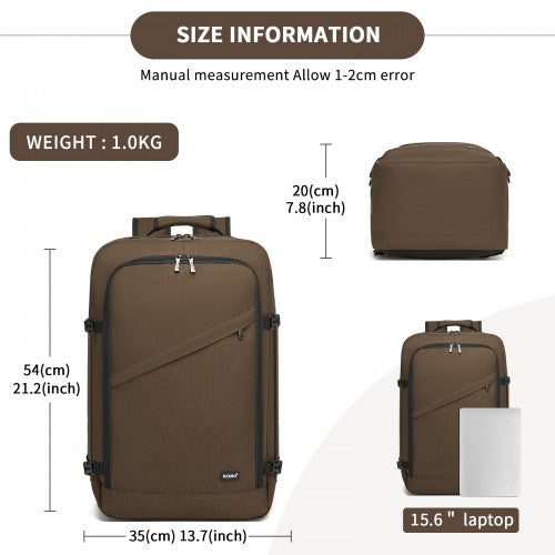 Kono Multifunktionaler großer Geschäftsrucksack – Passt für 15,6-Zoll-Laptop, ideal für Arbeit, Reisen & tägliche Pendelwege