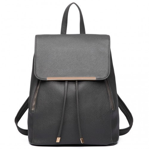 Miss Lulu Stylischer Rucksack aus Kunstleder - Sicherer Tagesrucksack mit Magnetverschluss, Modische PU-Leder Reisetasche