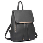 Miss Lulu Stylischer Rucksack aus Kunstleder - Sicherer Tagesrucksack mit Magnetverschluss, Modische PU-Leder Reisetasche