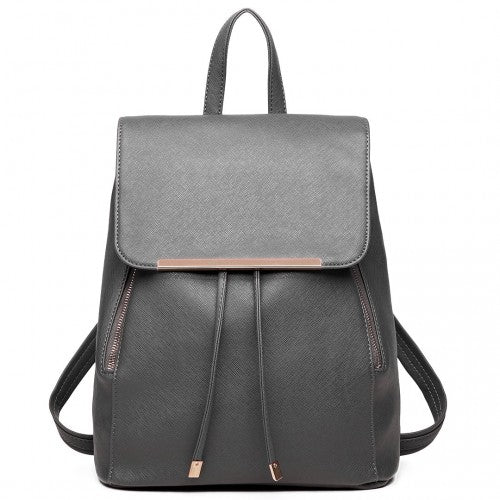 Miss Lulu Stylischer Rucksack aus Kunstleder - Sicherer Tagesrucksack mit Magnetverschluss, Modische PU-Leder Reisetasche