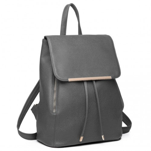 Miss Lulu Stylischer Rucksack aus Kunstleder - Sicherer Tagesrucksack mit Magnetverschluss, Modische PU-Leder Reisetasche