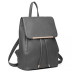 Miss Lulu Stylischer Rucksack aus Kunstleder - Sicherer Tagesrucksack mit Magnetverschluss, Modische PU-Leder Reisetasche